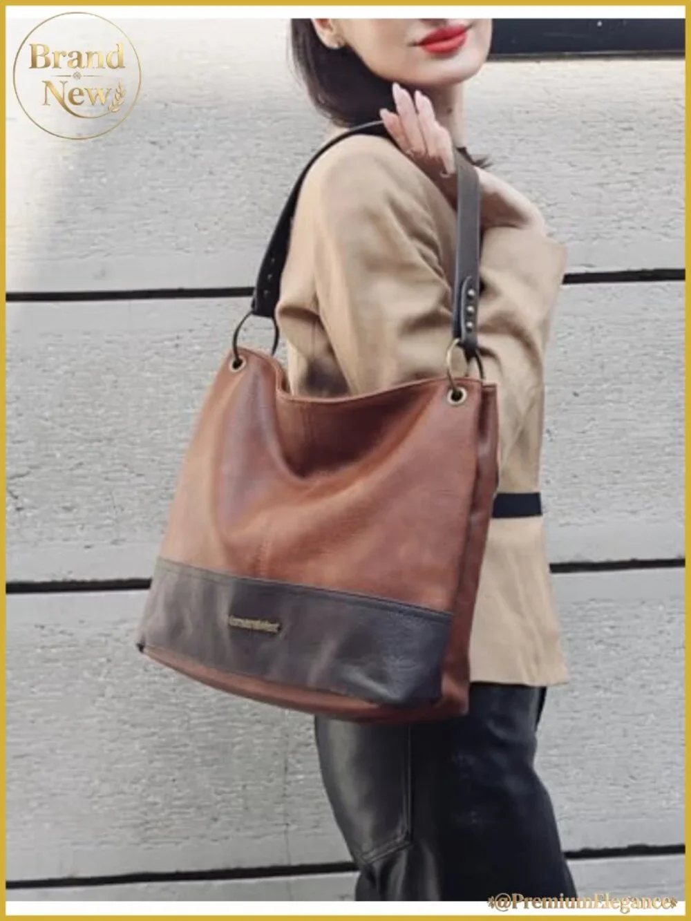 Women's Hobo Bag Slouchy Shoulder Tote Vegan Leather Large Capacity